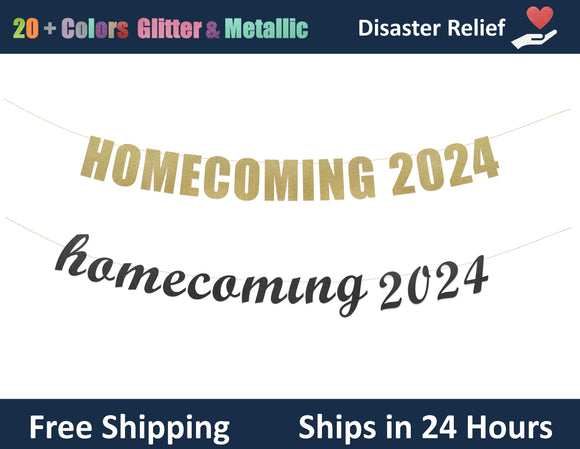 Homecoming 2024 | Hanging Letter Party Banner