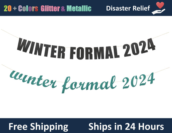 Winter Formal 2024 | Hanging Letter Party Banner