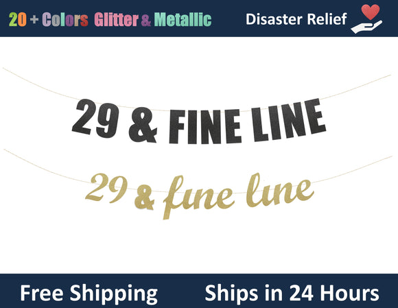 29 & Fine Line | Hanging Letter Party Banner