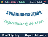 Aquarius Season | Hanging Letter Party Banner