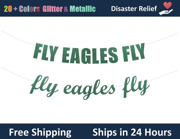 Fly Eagles Fly | Hanging Letter Party Banner
