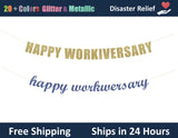 Happy Workiversary | Hanging Letter Party Banner