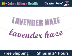 Lavender Haze | Hanging Letter Party Banner