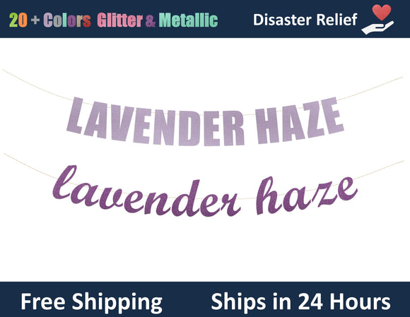 Lavender Haze | Hanging Letter Party Banner