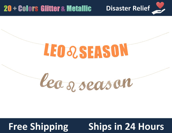Leo Season | Hanging Letter Party Banner
