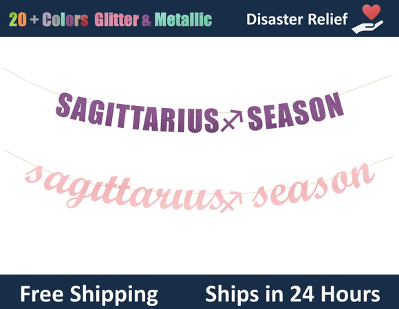 Sagittarius Season | Hanging Letter Party Banner