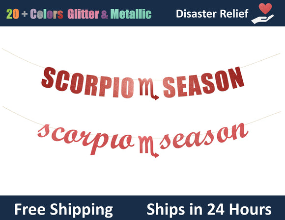 Scorpio Season | Hanging Letter Party Banner