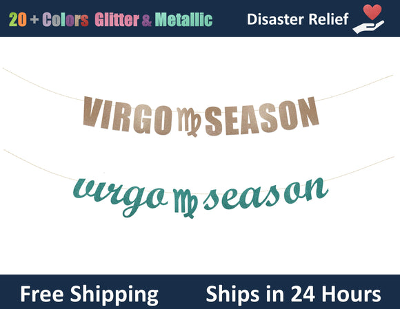 Virgo Season | Hanging Letter Party Banner