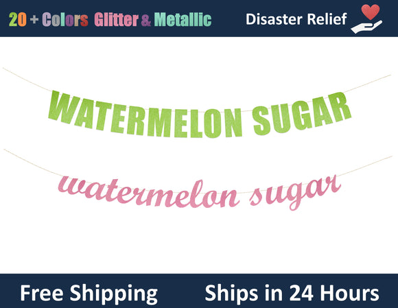 Watermelon Sugar | Hanging Letter Party Banner