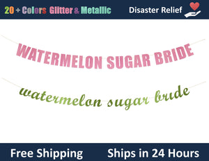 Watermelon Sugar Bride | Hanging Letter Party Banner